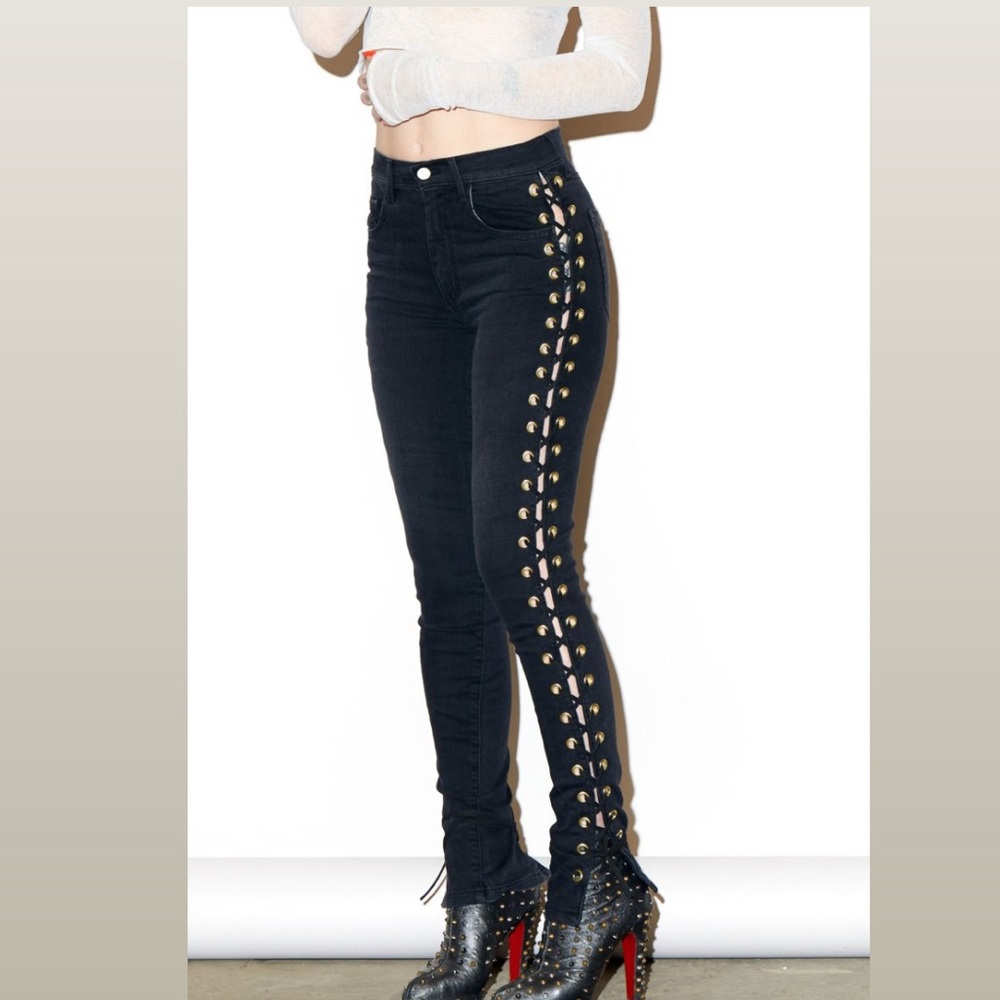 MADE GOLD BETTY VINYL JEANS / SIZE 26 / EXCELLENT CONDITION